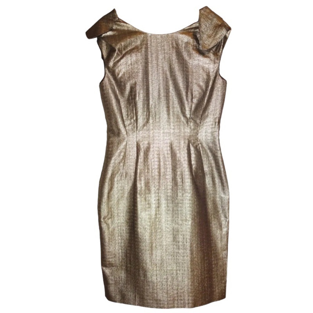 $760 Hugo Boss Deora Evening Gown US 8 Shimmer Cocktail Dress Formal UK 12 NWT
